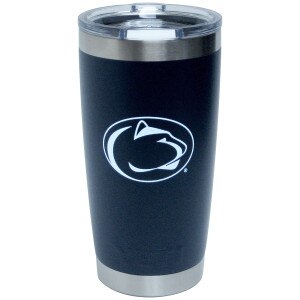 Yeti Rambler 20oz navy tumbler with printed Penn State Athletic Logo
